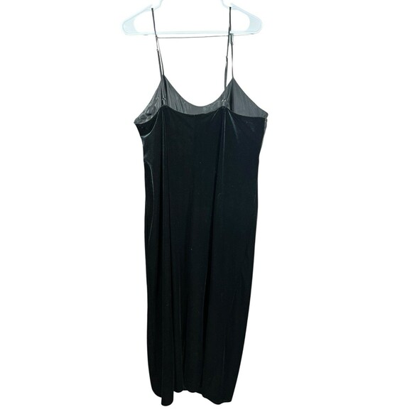 Lane Bryant NWT Babydoll Empire 18/20 Black Velvet Slip Dress Sequin Whimsigoth - Picture 11 of 16